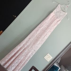 Long pink dress